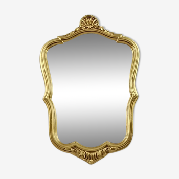 Miroir en résine doré - 50x31cm