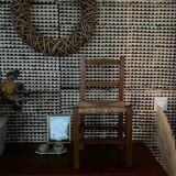 Rustic straw chair