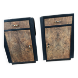 Paire de tables de chevet vintage