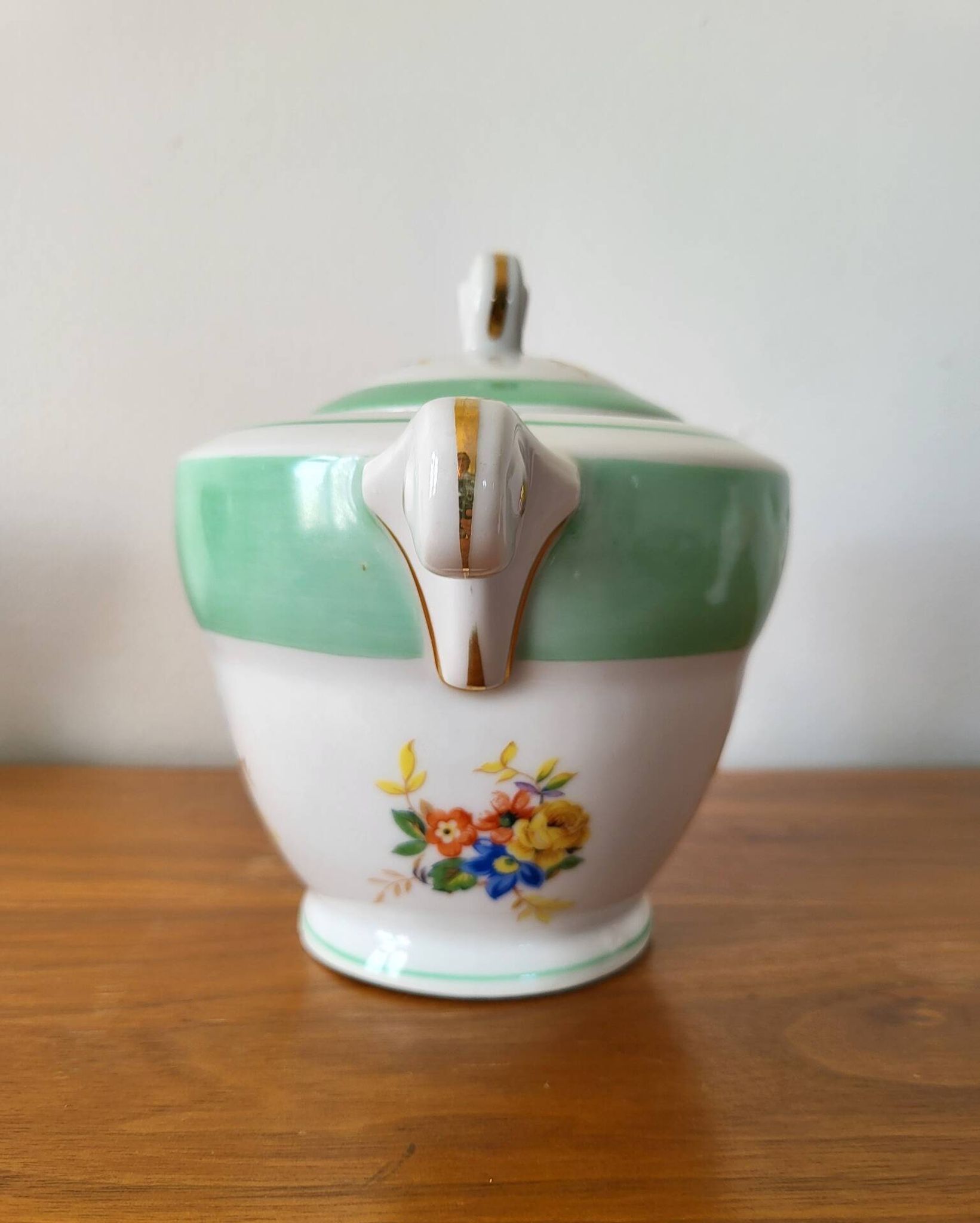 Covered pot, Limoges porcelain sugar bowl