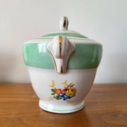 Covered pot, Limoges porcelain sugar bowl