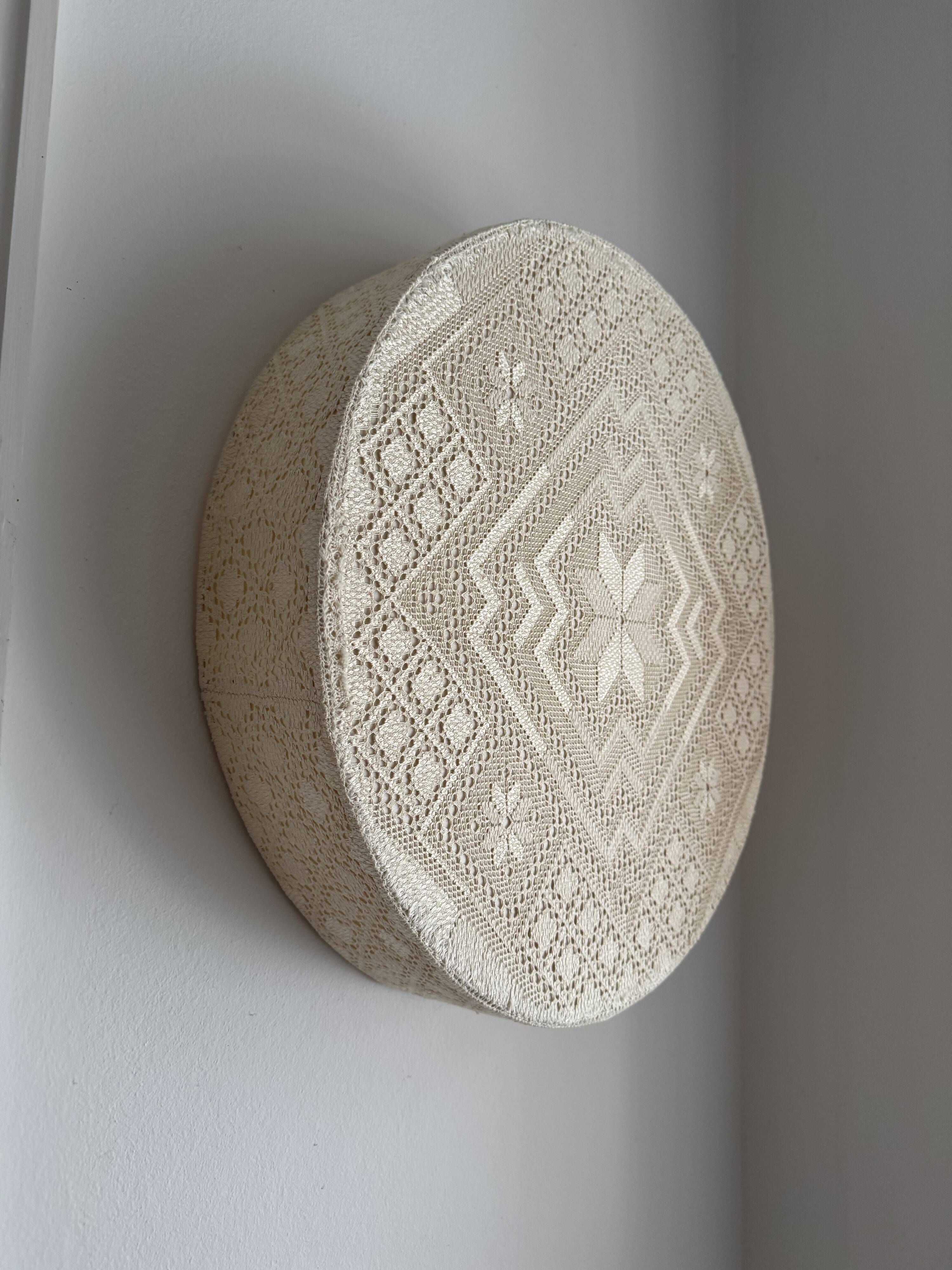 Applique, plafonnier suédois moderne en textile crocheté