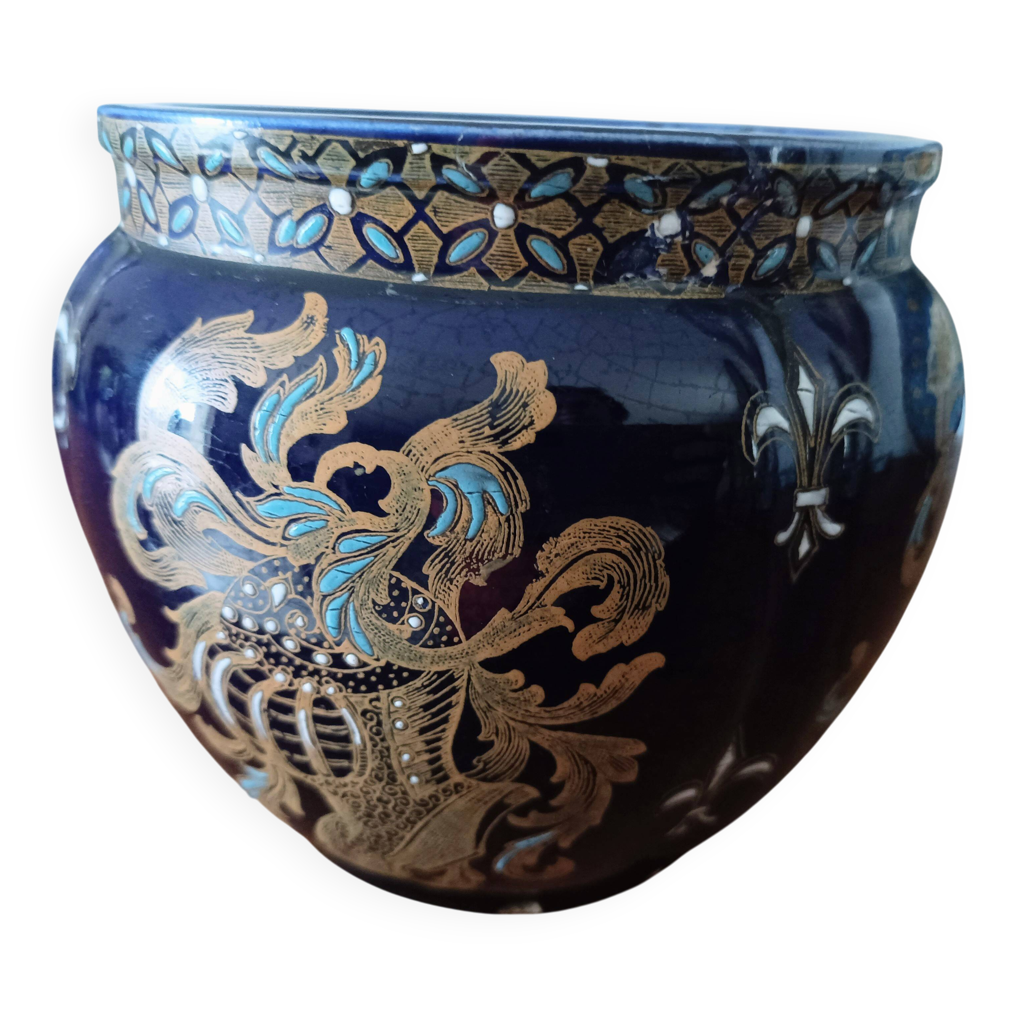 decorative ceramic cache-pot