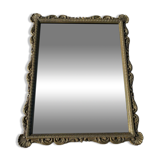 Antique bronze mirror