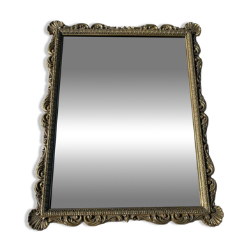 Antique bronze mirror