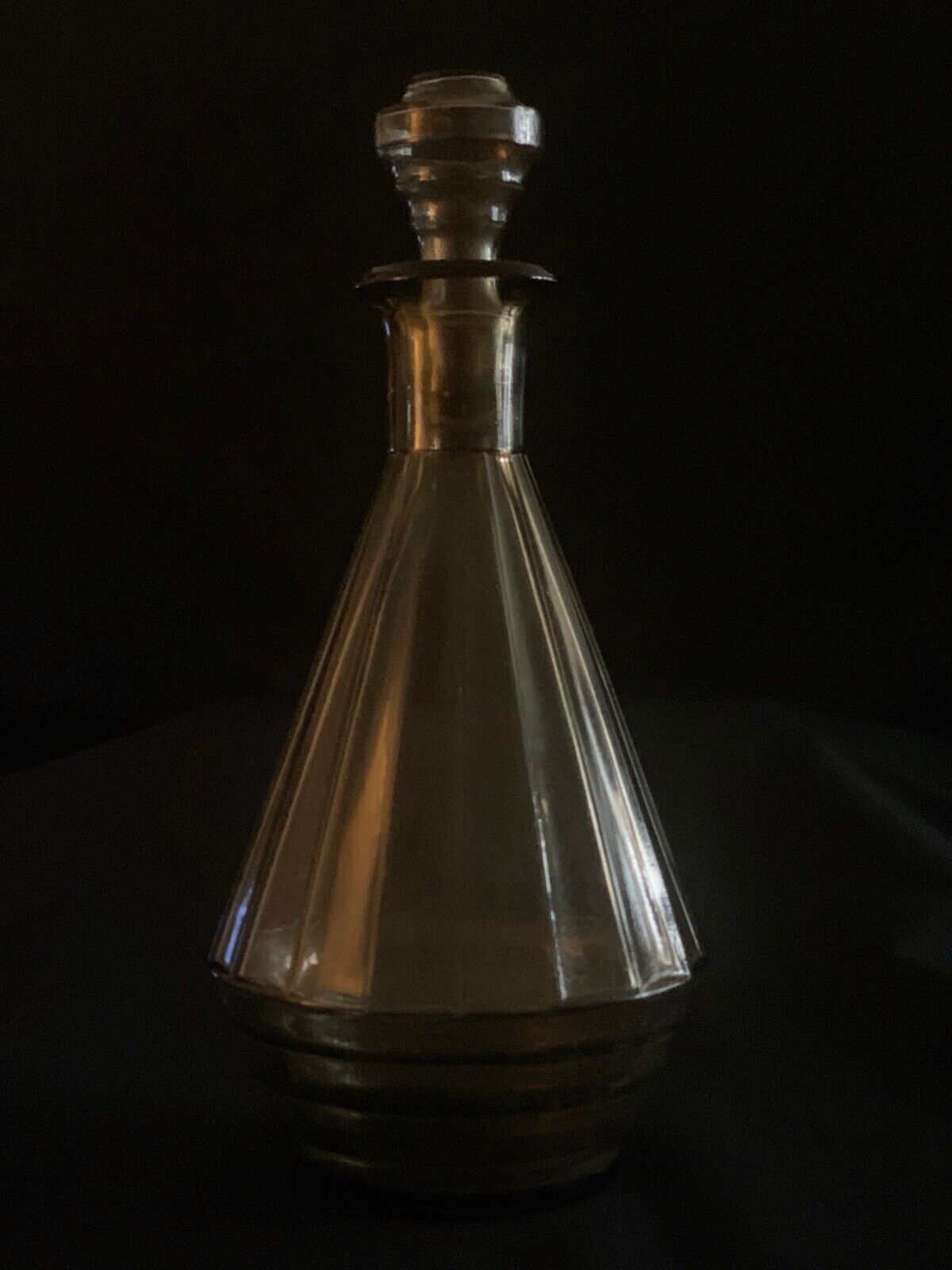 Black carafe, Art Deco, glass