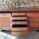 Low sideboard and jam cupboard set - solid wood