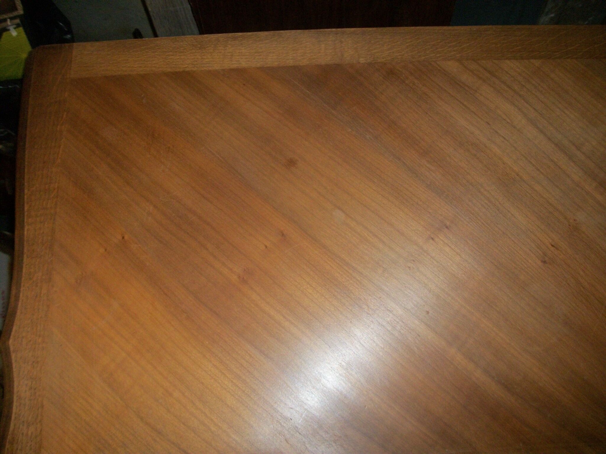 Wooden sideboard. Row