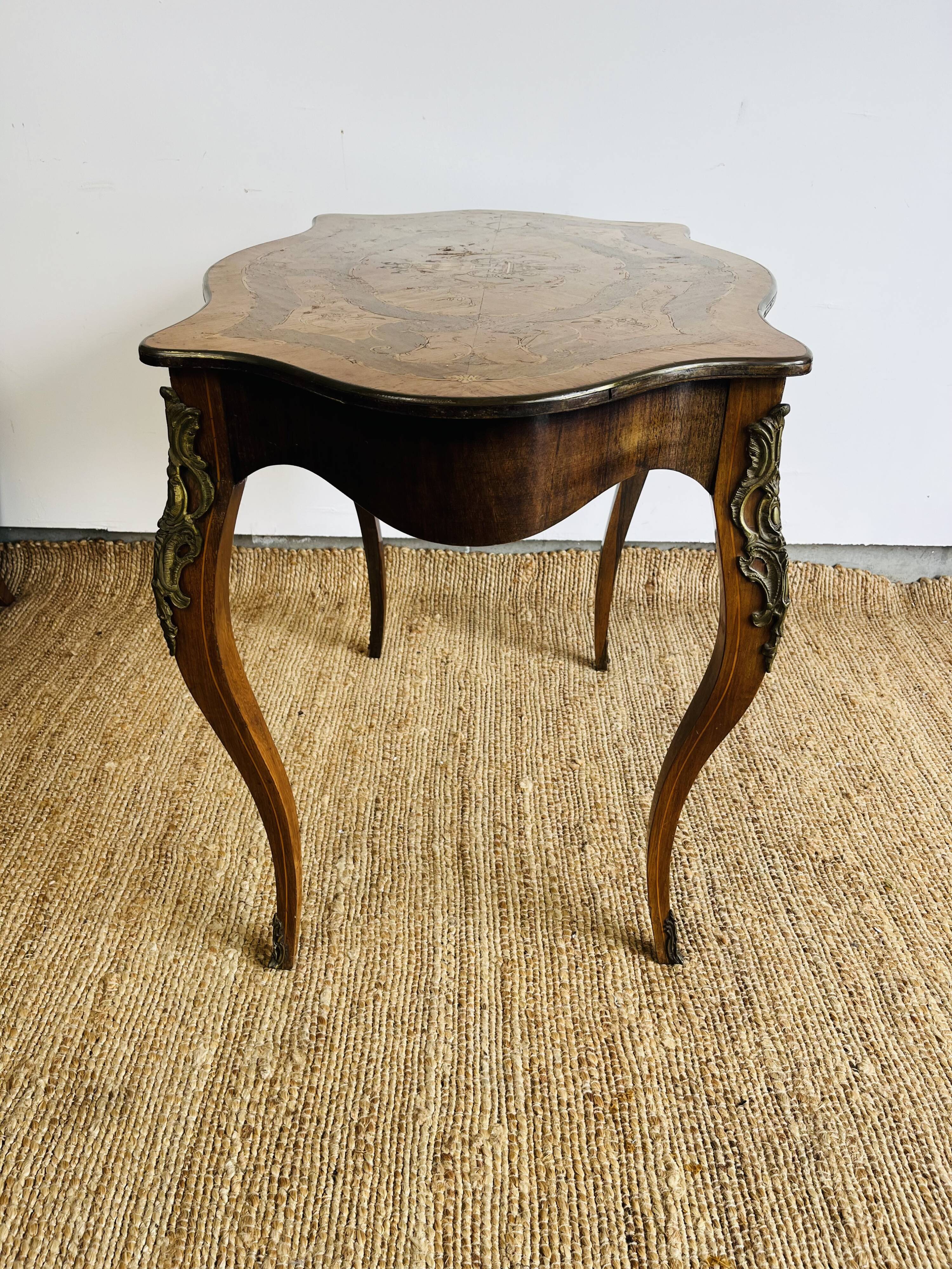 Louis XV style inlaid violin table – Napoleon III period