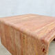 Vintage Italian travertine marble coffee table 'pink chique'