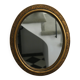 Oval gold mirror in Napoléon III style