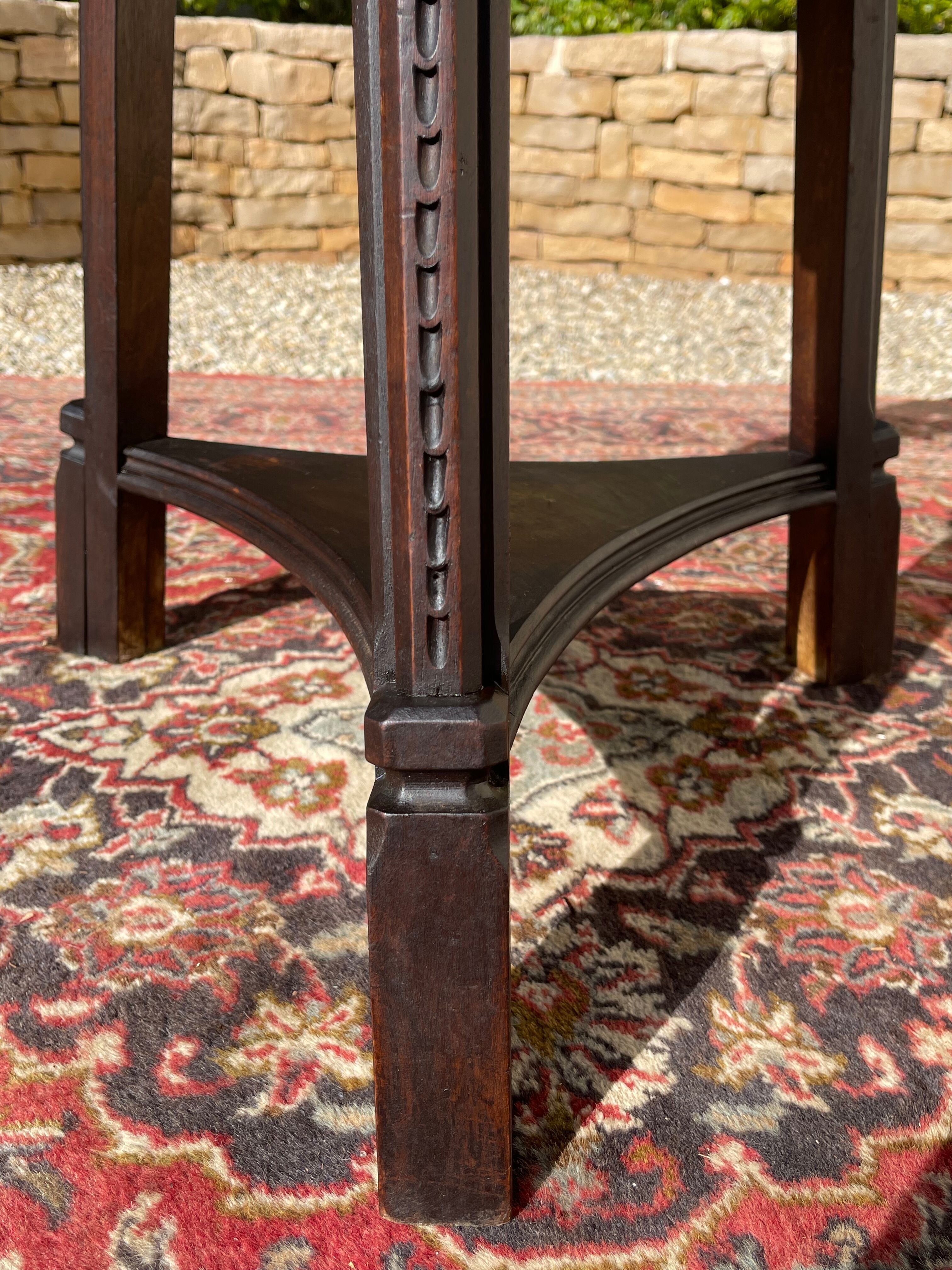 Neo-Gothic Walnut Saddle