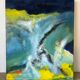 Abstract, oil on canvas signed in Trigance 2002