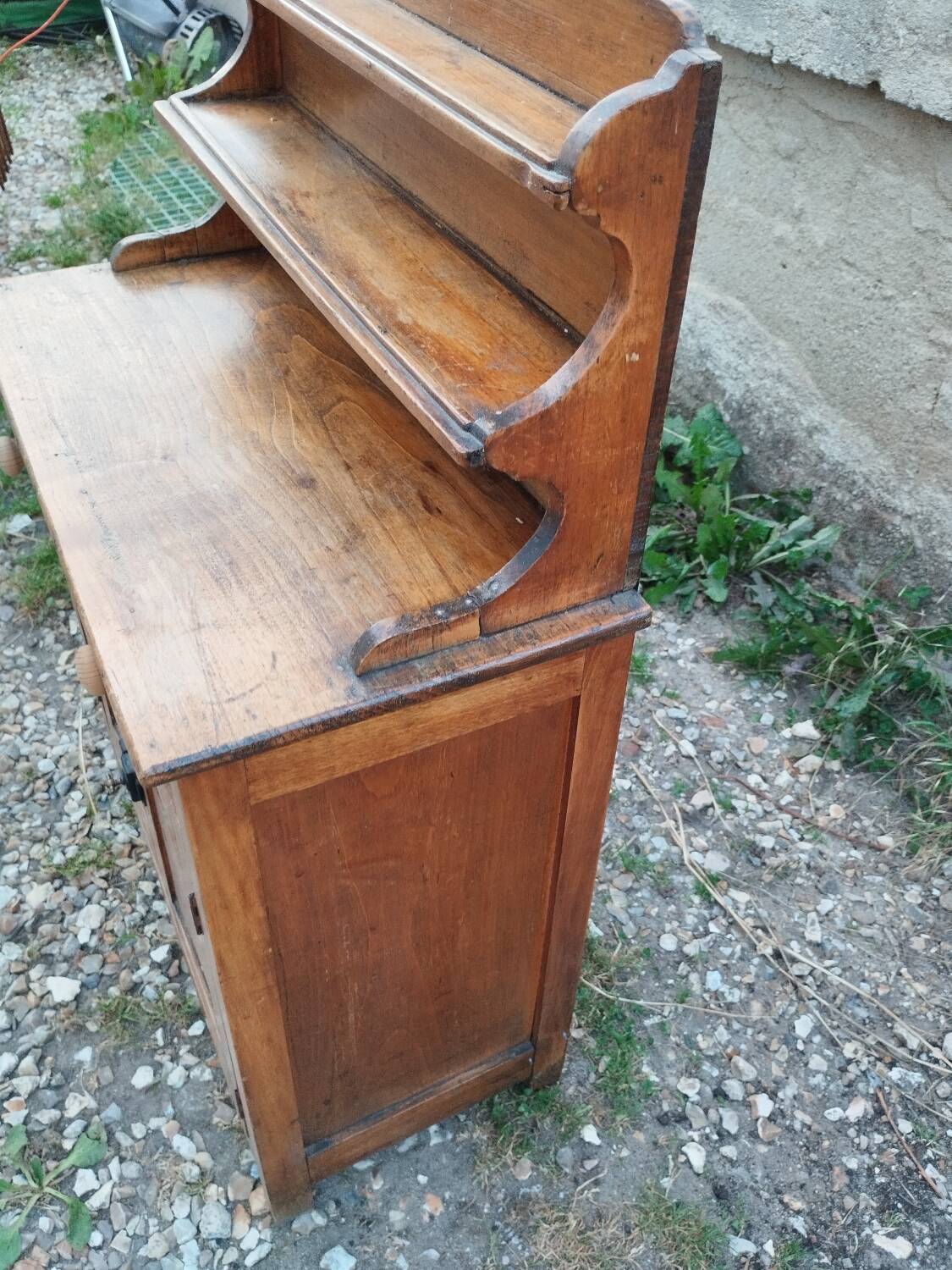 Petit buffet meuble de cuisine d'appoint ancien vintage