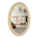 Miroir ovale vintage en bois patiné