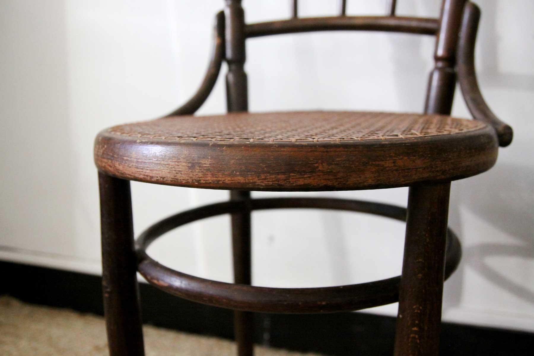 Canned bistro chairs