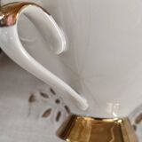 Head to head in porcelain Bavaria 6 pieces floral decoration and gilding