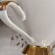 Head to head in porcelain Bavaria 6 pieces floral decoration and gilding