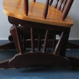 Fauteuil à bascule et repose-pieds, années 1960