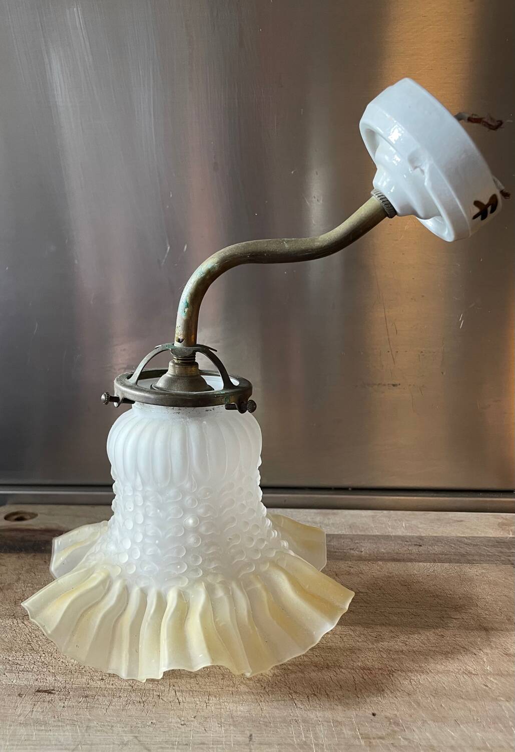 Applique laiton et opaline