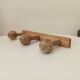 Old folk art wall coat rack