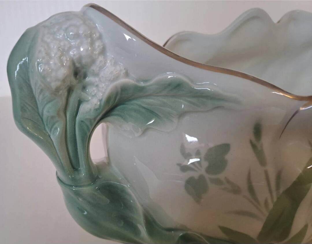 Large Keller and Guérin Lunéville earthenware planter