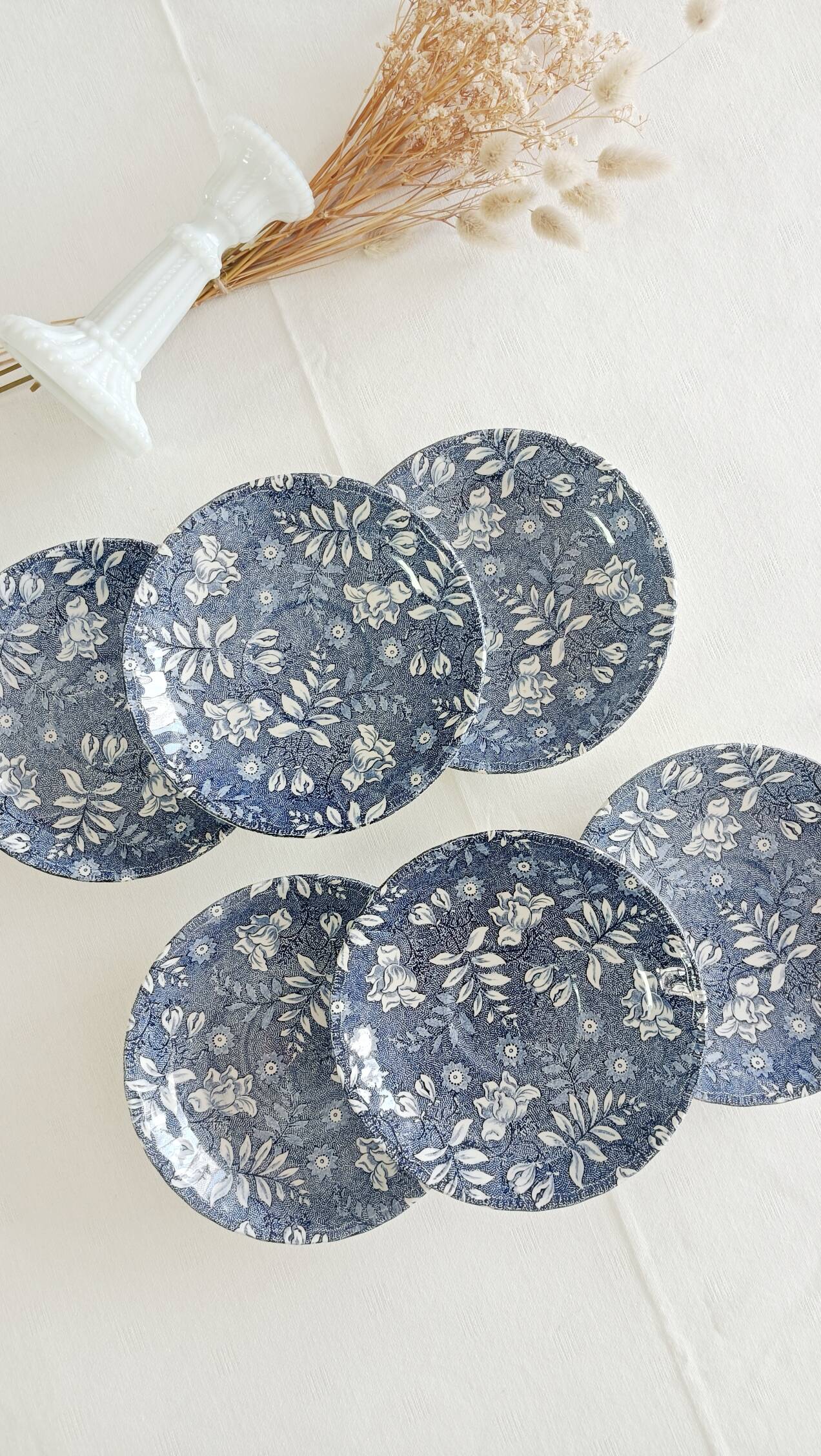 Set of 6 Royal Tudor Velvet Saucers