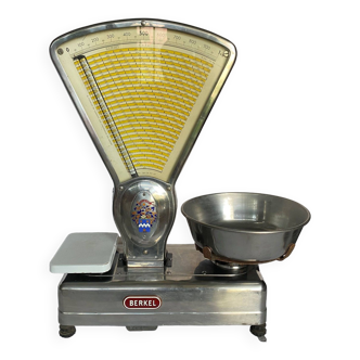 Old Berkel vintage industrial market gardener stainless steel commercial scale 1970