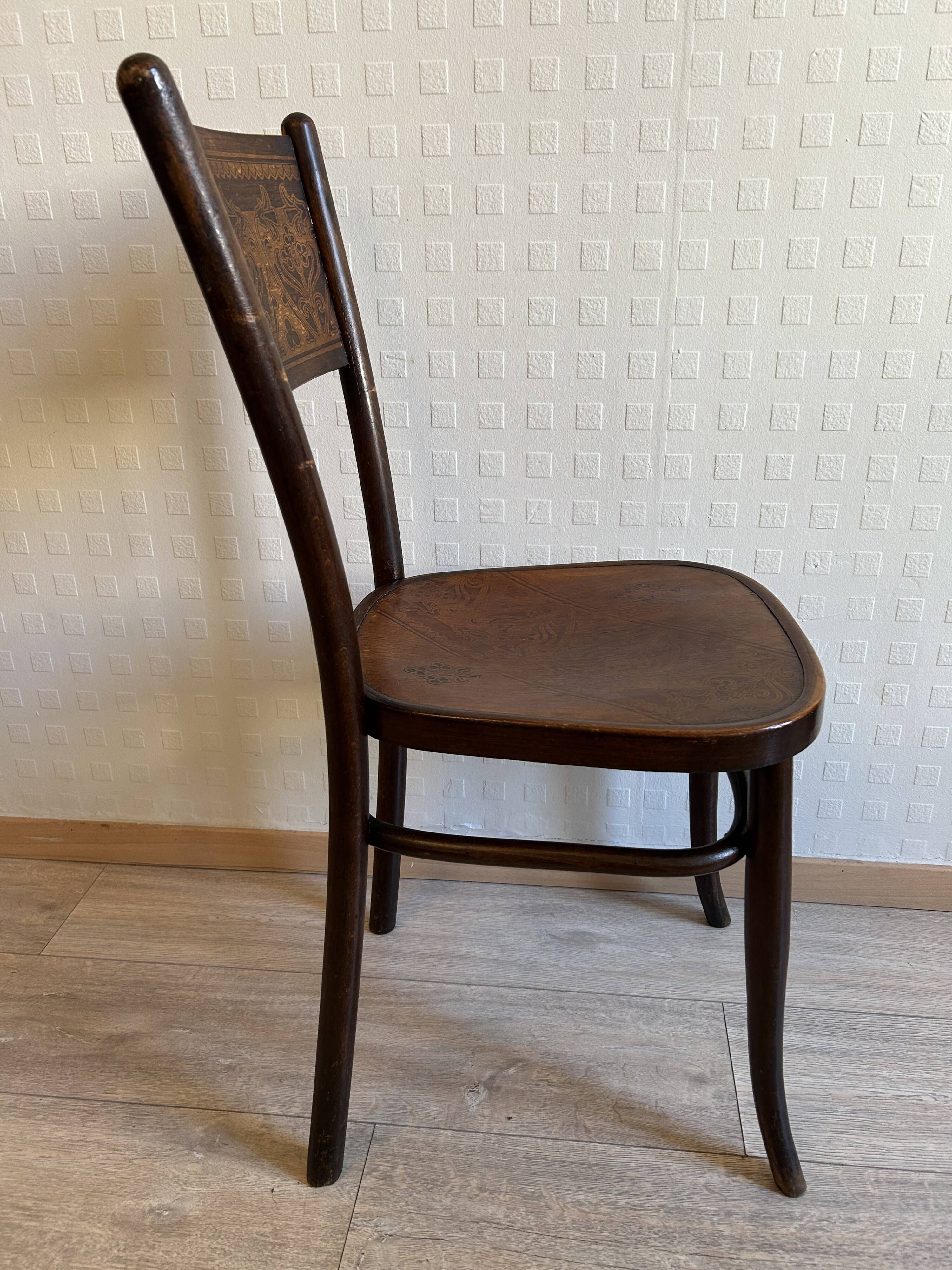 4 antique chairs by Jacob & Josef Kohn – Vienna – Art Nouveau period