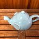Old Teapot Elephant Shape Ceramic Sky Blue Vintage #A472b