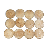 Mother-of-pearl bottle mats set