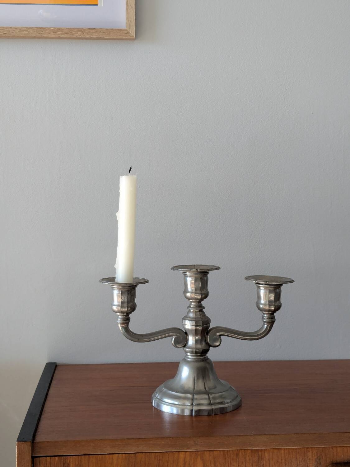 Vintage tin chandelier