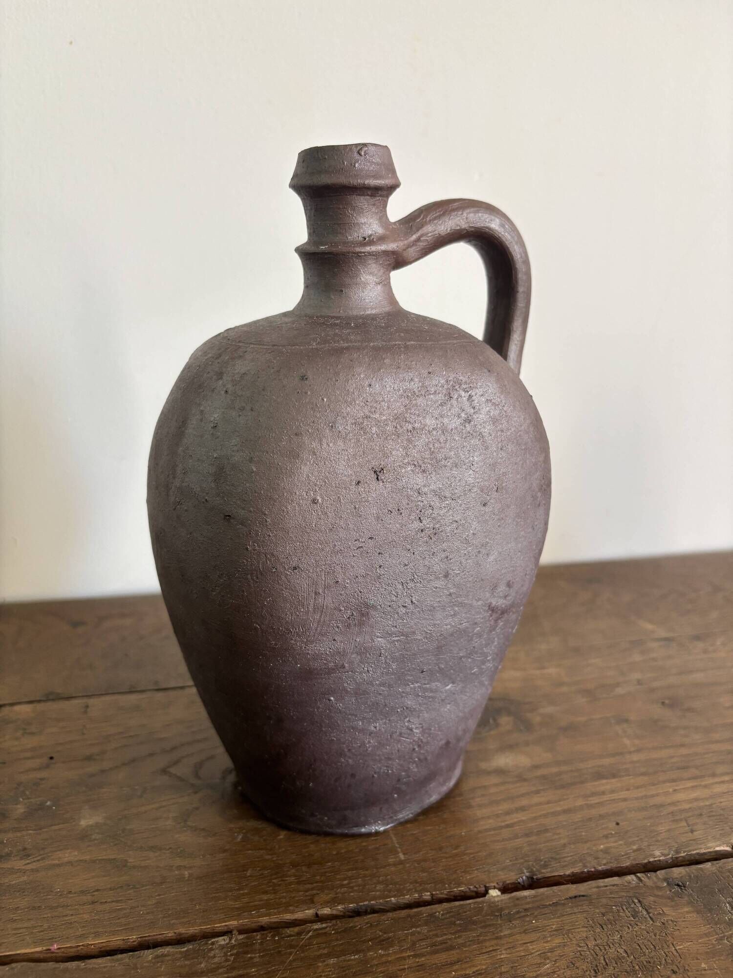 Old stoneware jug from Normandy