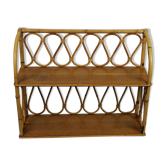 Rattan shelf