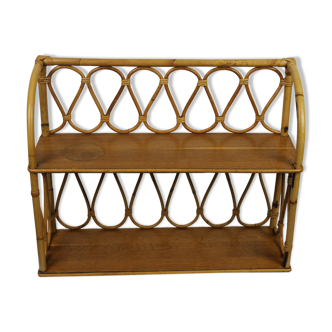 Rattan shelf