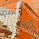 Orange & Beige Tribal Oushak Runner Rug, 88x362Cm