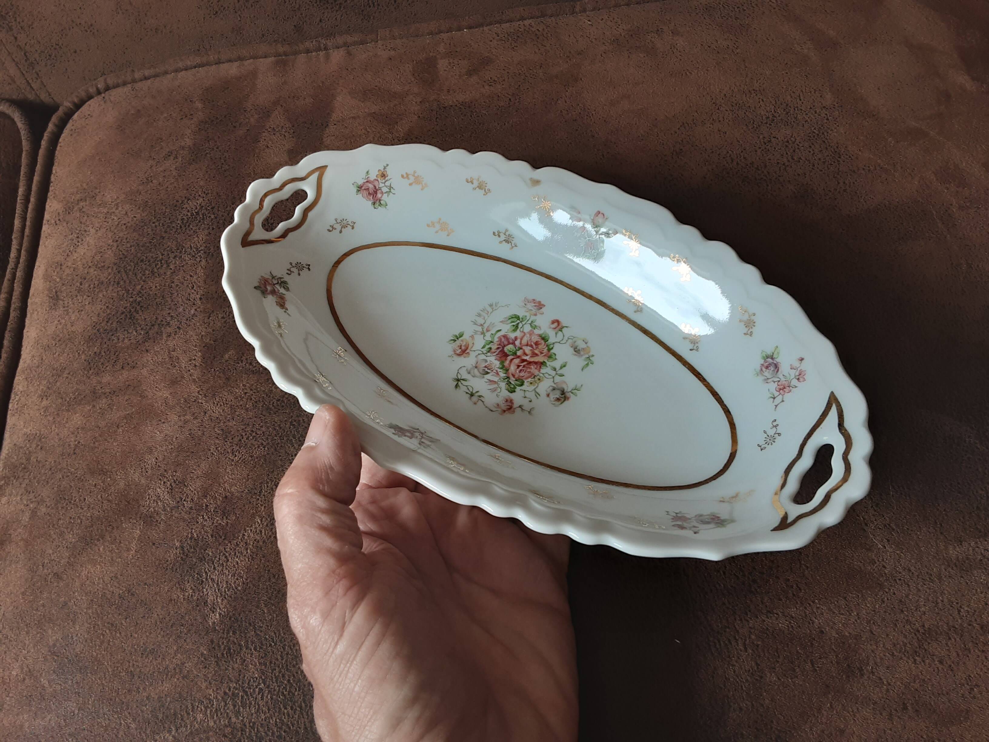 Authentic Julien Michelaud Limoges Porcelain Butter Dish