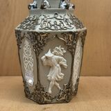 Gray & silver vase