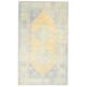 Vintage Turkish Oushak Handmade Wool Cotton Orange Area Rug 104x180