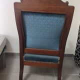 Fauteuil et repose pieds Louis Philippe