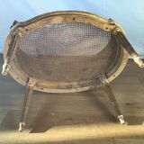 Louis XVI style caned bench