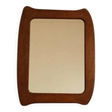 Organic wooden mirror - 1960s