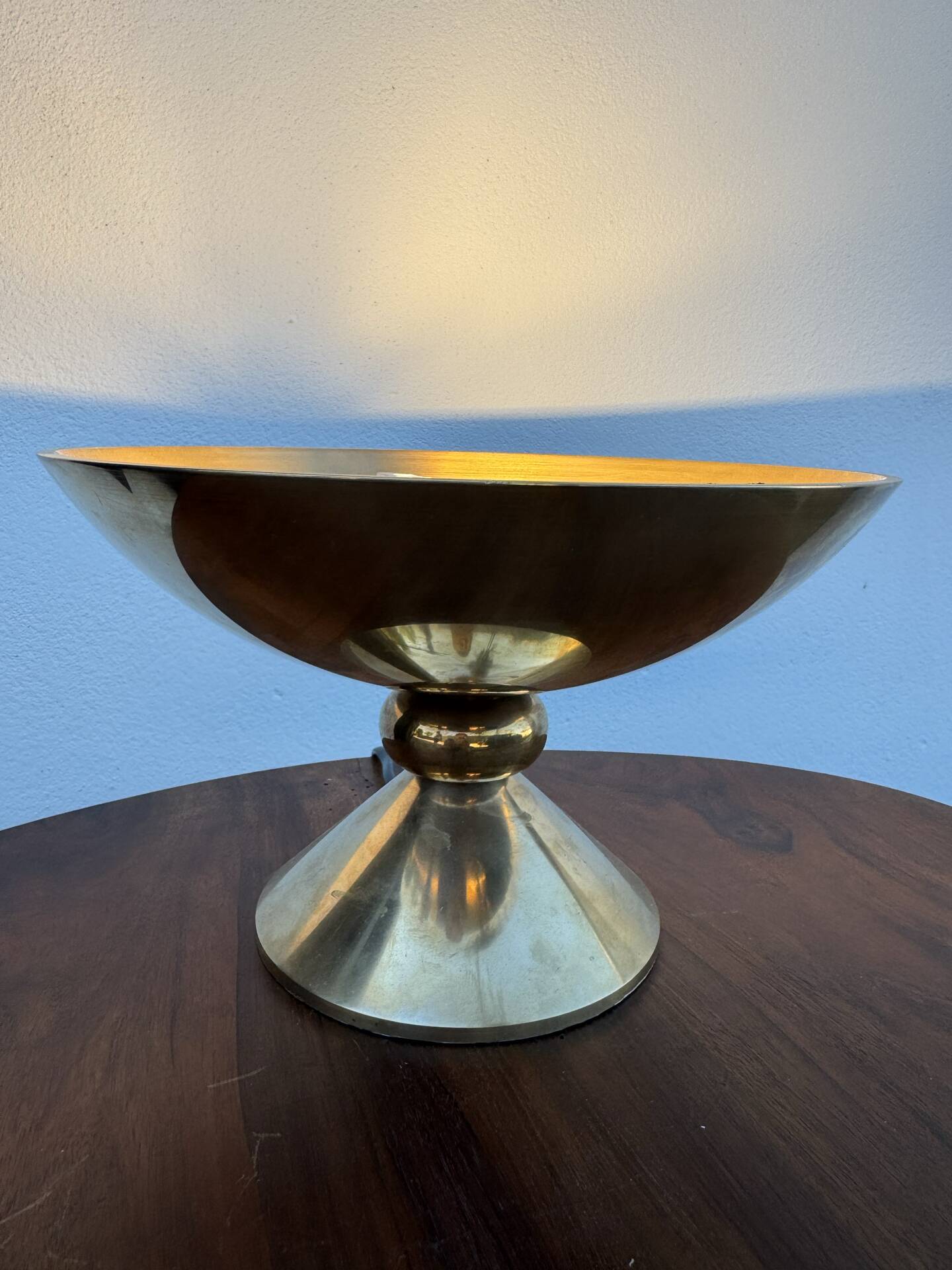 Lampe à poser halogène bronze massif années 80