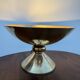 Lampe à poser halogène bronze massif années 80