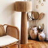 Bahia floor lamp minimalist design raffia