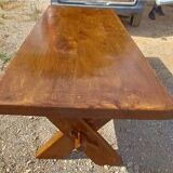 Large old solid oak monastery table