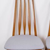 Set of 6 eva vintage chairs in Teak Niels Koefoe Hornslet Midcentury 60s