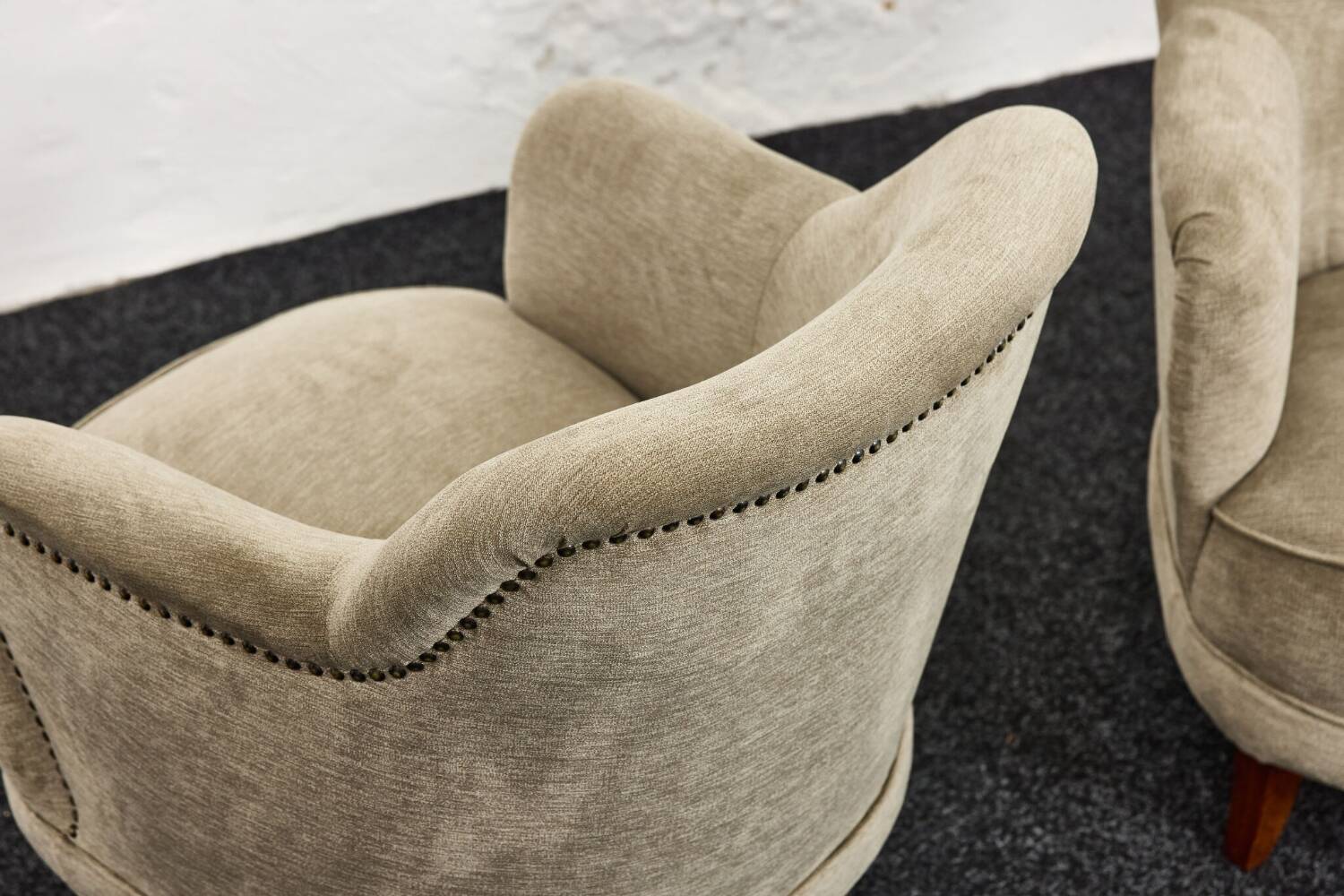 Fauteuils-chaises cocktail du milieu du siècle conçus par Pál Vince, 1947 Hongrie