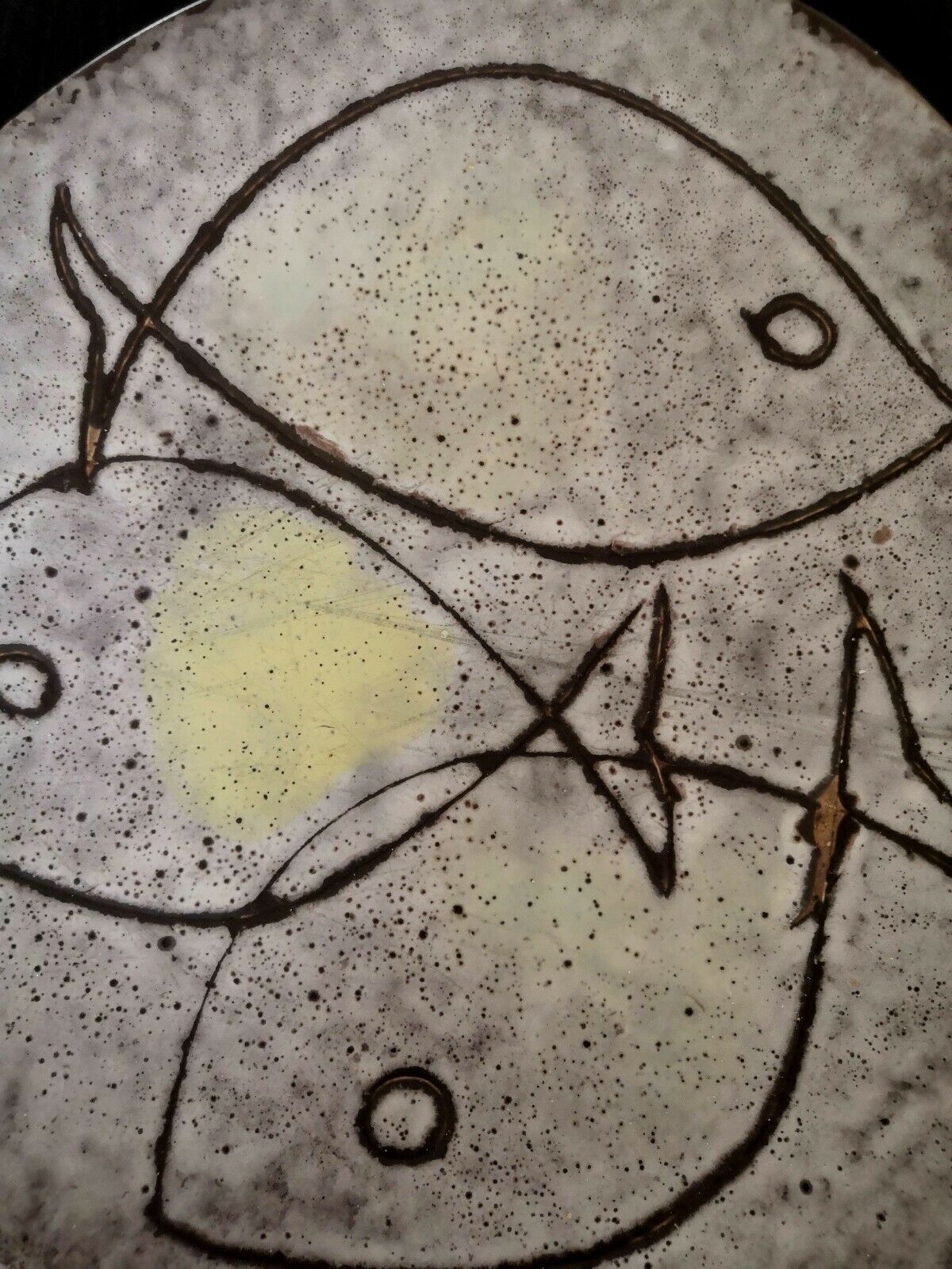 Pair of ceramic plates design 60s