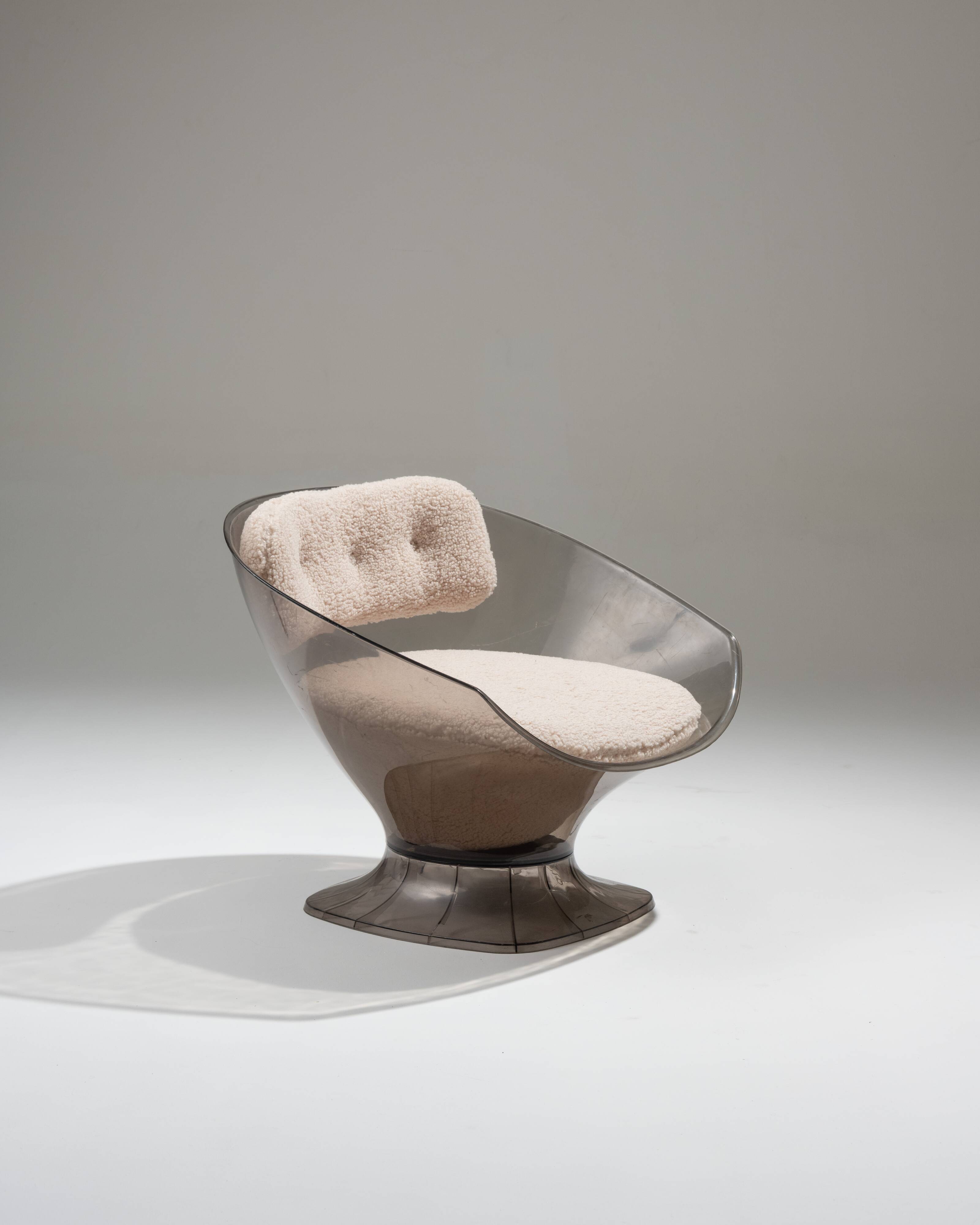 Pair of raphael raffel lounge chairs, 1980s